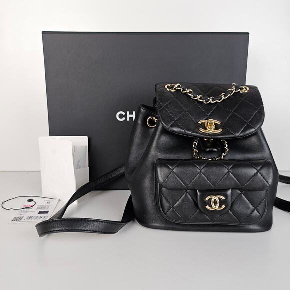 Chanel Small Lambskin Backpack Black - Picture 13 of 15